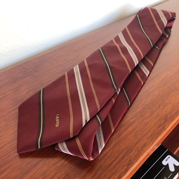 𝅺vintage Lanvin Silk Tie - Picture 2 of 3